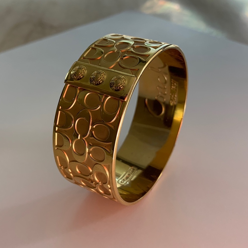 COPY - Coach thick gold bangle bracelet